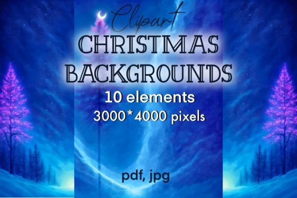 Christmas Backgrounds, Digital Papers ❄️ Review for Brand Design