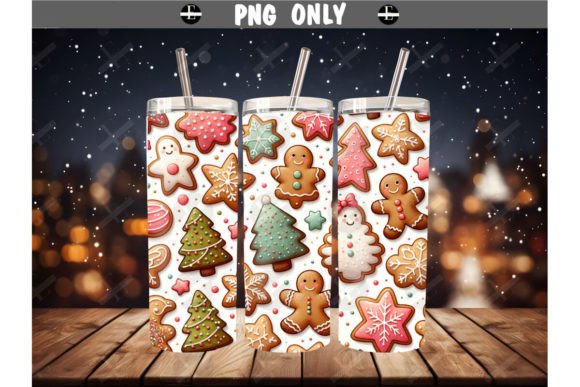 Christmas Tumbler Wraps Xmas Cookies PNG: A Crafter's Review of These Festive Illustrations