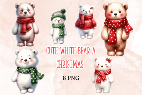 Cute White Bear a Christmas: A Designer's Review of Seasonal Illustrations