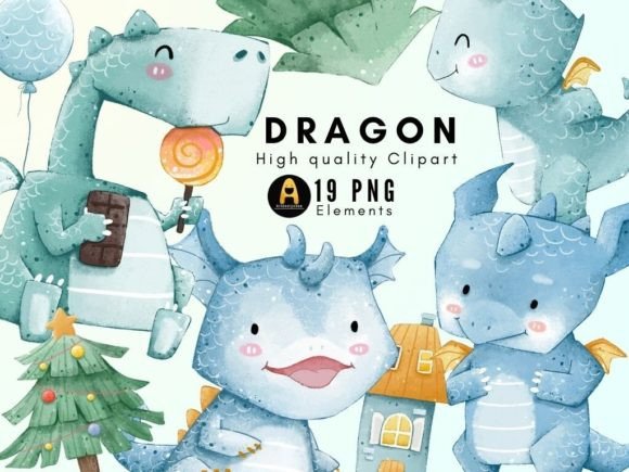 Dragon Christmas and Happy New Year: A Review of Festive Illustrations