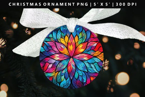 Mandala Christmas Ornament Design for Festive Illustrations