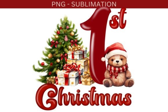 Merry Christmas My 1st Christmas PNG: A Designer's Review of Festive Illustrations