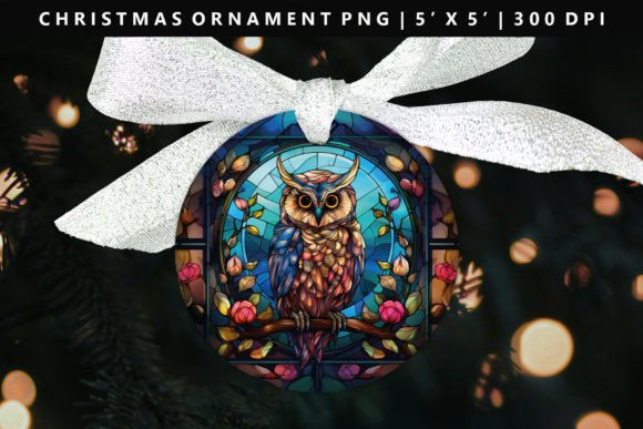 Owl Christmas Ornament Design for Illustrations
