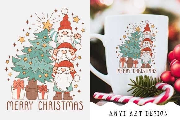 Retro Christmas Tree Sublimation PNG: A Review for Modern Illustrations