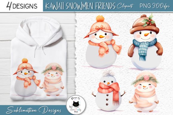 Snowman Winter Clipart Christmas PNG for Illustrations