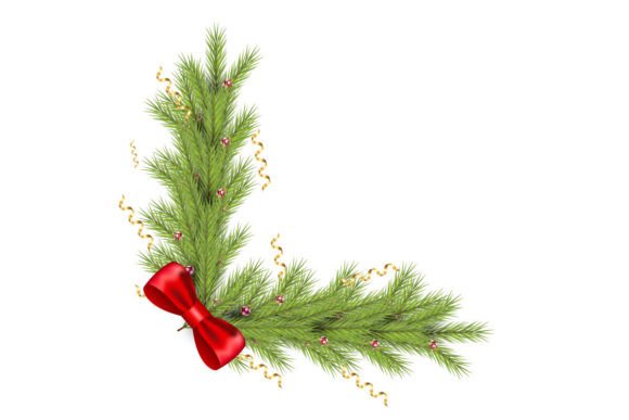 Vector Merry Christmas Corner Review
