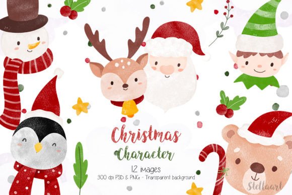 Watercolor Christmas Character: A Review for Modern Illustrations