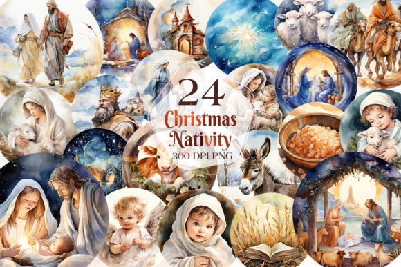 Watercolor Christmas Nativity Ornaments: A Designer's Review